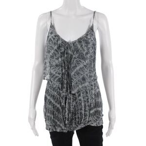 Bailey 44 Women Camisole Dark Gray V-Neck Polyester Buckle Size S